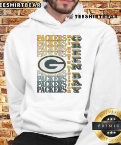 Official Green Bay Packers Gradient Wordmark Hoodie featuring bold team colors and logo for stylish fan apparel.