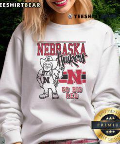 Retro Herbie Husker mascot sweatshirt featuring Nebraska Cornhuskers logo for fans and collectors.
