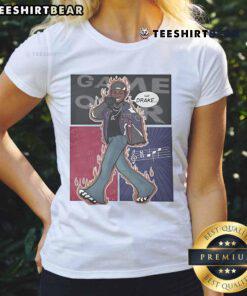 Official Kendrick Lamar Say Drake Ladies Tee featuring stylish graphic design, perfect for fans of hip-hop fashion.