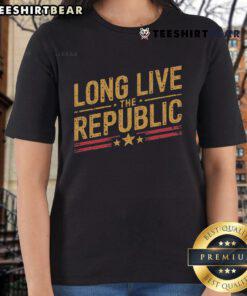 Official Long Live The Republic Ladies Tee featuring a stylish design, perfect for patriotic womens fashion.