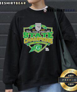 Alt Text: Official NCHSAA 2025 4A East State Champions Cardinal Gibbons Crusaders sweatshirt showcasing team pride.