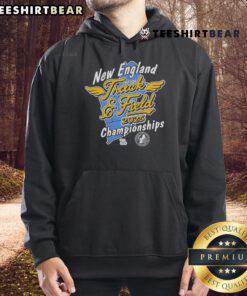 Official New England Indoor Track and Field 2025 Championships hoodie featuring logo and stylish design.