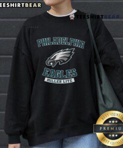 Official Philadelphia Football X Miller Lite Sweatshirt featuring team logo and stylish design for fans.