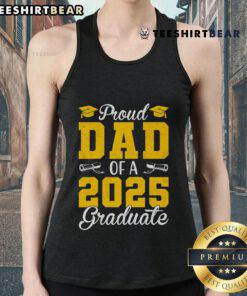 Official Senior 2025 Proud Dad of a 2025 Graduate Raglan Baseball Tank Top in a stylish design perfect for celebrations.