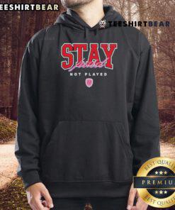 Stay Paid Not Played hoodie featuring bold text design, perfect for stylish and motivated individuals.