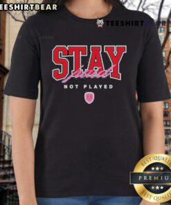 Alt Text: Official Stay Paid Not Played Ladies Tee featuring stylish design, perfect for empowering women in business.