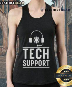 Official Tech Support White House DOGE Tank Top featuring a bold design and vibrant colors, perfect for crypto enthusiasts.