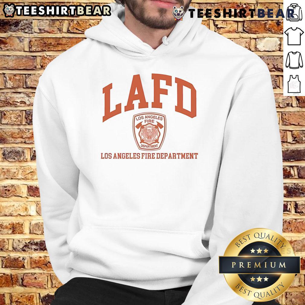 Tom Brady wearing LAFD hoodie, showing support for Los Angeles Fire Department in a casual, stylish look.