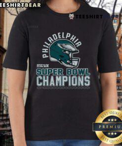 Original Philadelphia Eagles Black 2024 Super Bowl Champions Hard Count Champs Ladies Tee - Stylish fan apparel.