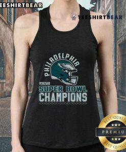 Original Philadelphia Eagles Black 2024 Super Bowl Champions Hard Count Champs Tank Top showcasing team pride.
