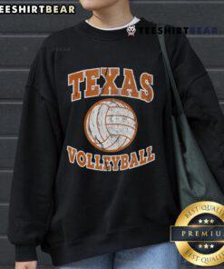 Vintage Texas volleyball sweatshirt featuring original design, perfect for sports enthusiasts and retro apparel lovers.
