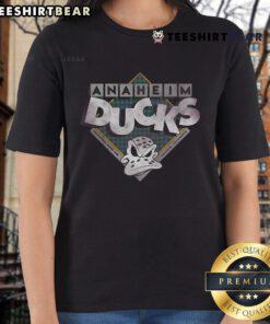 Premium Anaheim Ducks WW Retro Poptart Ladies Tee featuring vibrant graphics and a stylish fit for hockey fans.