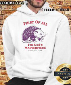 Premium 'I'm God's Masterpiece' mouse hoodie in stylish design, perfect for casual wear and expressing creativity.