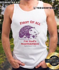 Premium 'I'm God's Masterpiece' Mouse Tank Top for stylish comfort and faith-inspired fashion.