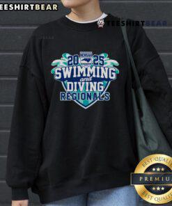 Premium NCHSAA Swimming and Diving Regional 2025 sweatshirt showcasing team spirit and athletic pride.