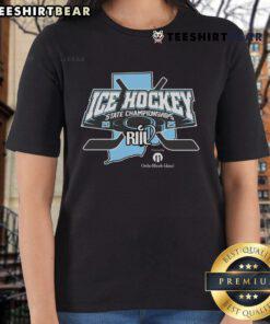 Premium Riil Ice Hockey State Championships 2025 Ladies Tee featuring vibrant design and comfortable fit for fans.