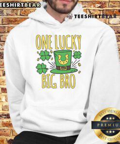 St. Patrick's Day Big Bro hoodie featuring 'Pretty One Lucky' design, perfect for celebrating with family.