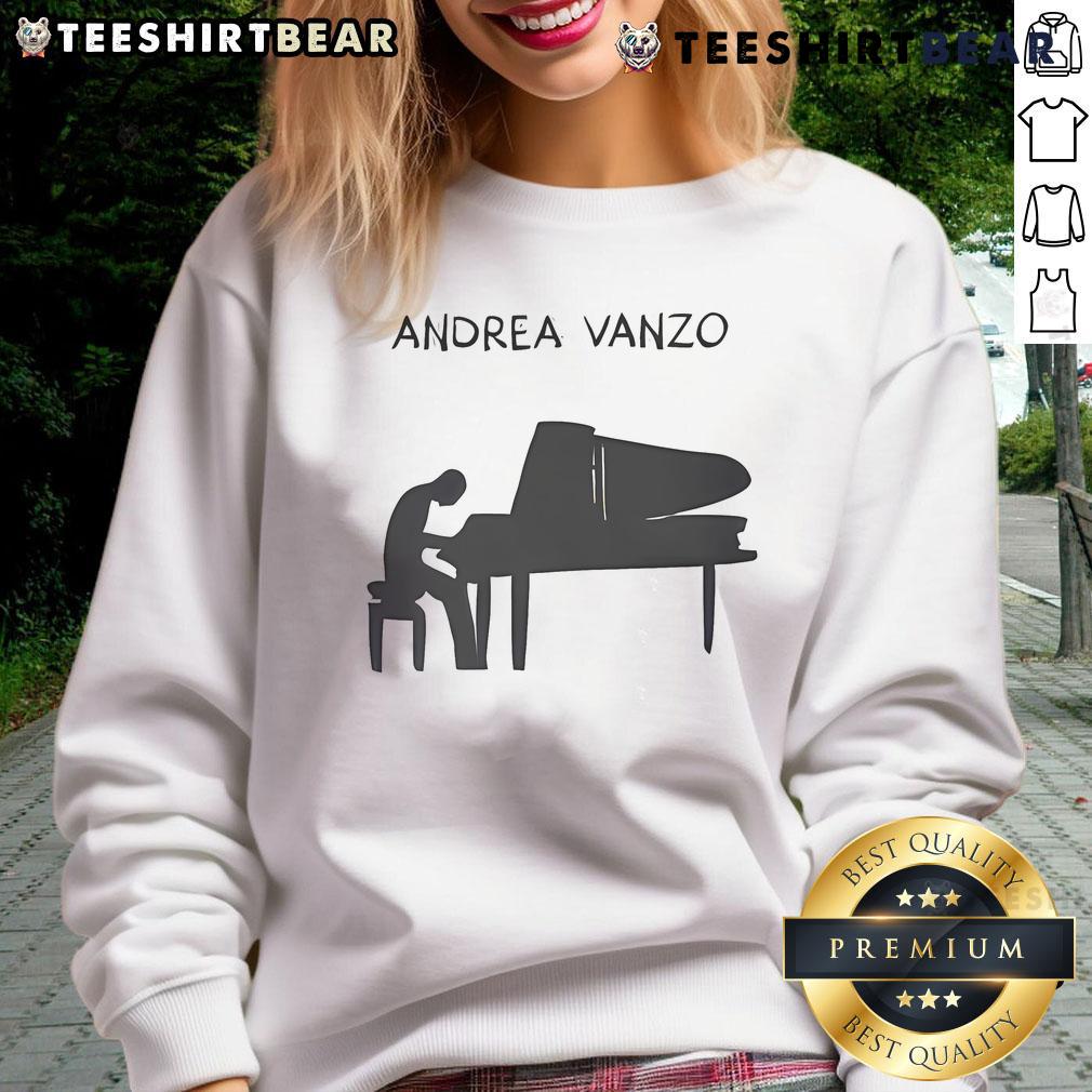 Top Andrea Vanzo Eco Piano Sweatshirt - Stylish and sustainable sweatshirt featuring piano design for music lovers.
