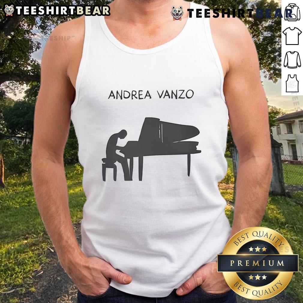 Stylish Top Andrea Vanzo Eco Piano Tank Top in vibrant colors, perfect for eco-conscious fashion lovers.