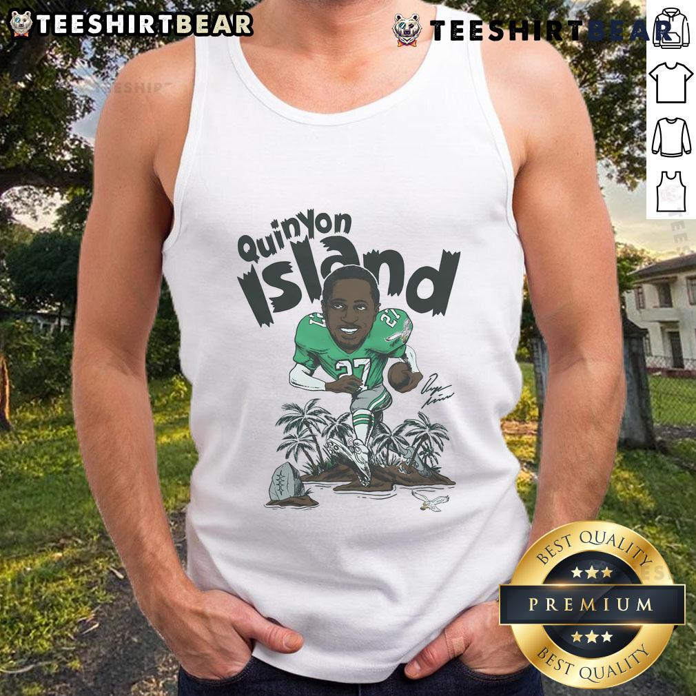 Top Eagles Quinyon Mitchell signature tank top featuring bold design, perfect for fans and summer wear.