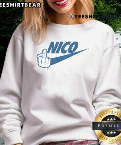 Top-Fck Nico Dallas Mavericks sweatshirt showcasing team colors and logo, perfect for fans and casual wear.
