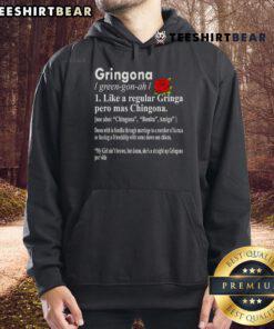 Top Gringona hoodie design featuring bold text, vibrant colors, and a stylish look for confident women.