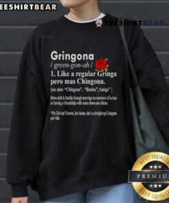Top Gringona Like A Regular Gringa Pero Ms Chingona Sweatshirt in vibrant colors, showcasing a stylish and bold design.