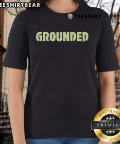Top Grounded logo on a stylish ladies tee, showcasing comfort and modern fashion for women.