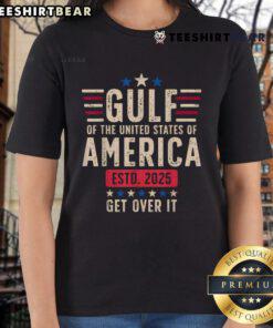 Top Gulf of US America 2025 Patriotic Coastal Pride Ladies Tee featuring vibrant design and comfortable fit.