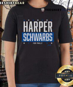Top Harper Schwarbs for Philly Ladies Tee showcasing stylish fan apparel for Philadelphia baseball enthusiasts.