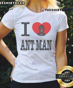 Stylish Top I Love Ant-Man Ladies Tee featuring a vibrant design perfect for fans of the Ant-Man franchise.