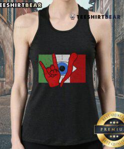 Stylish Top Italian Evil Eye tank top featuring Il Malocchio design, perfect for trendy fashion lovers in Italy.
