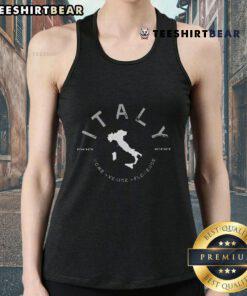 Stylish tank top featuring iconic landmarks from Rome, Venice, and Florence, perfect for Italy travel enthusiasts.
