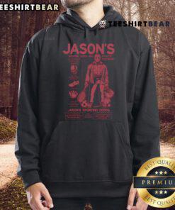 Top Jason's Sporting Goods hoodie in vibrant colors, perfect for outdoor sports and casual wear.