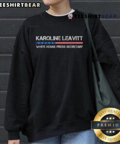 Alt Text: Top Karoline Caroline Leavitt White House Press Secretary sweatshirt featuring a stylish design and vibrant colors.