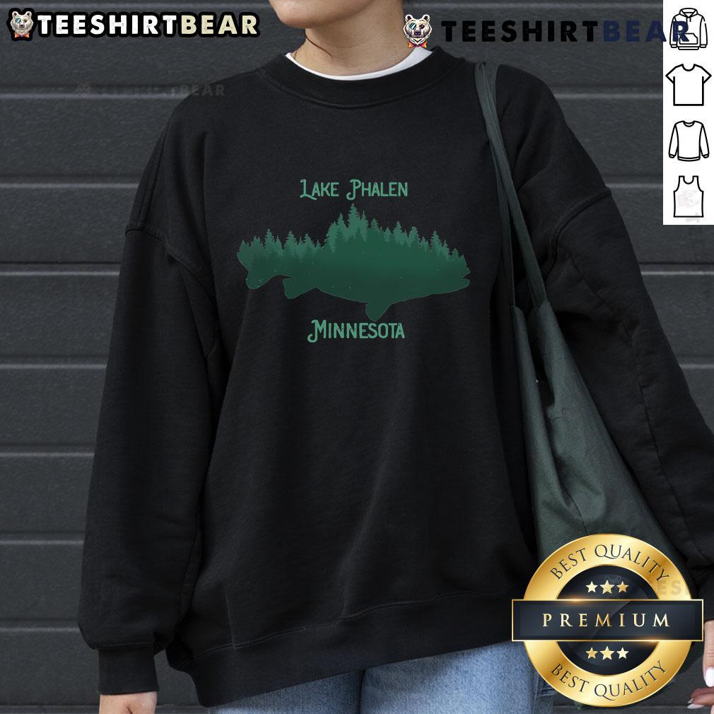 Cozy sweatshirt featuring Lake Phalen, Minnesota design, perfect for outdoor enthusiasts and casual wear.