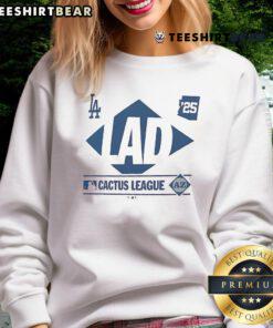 Top Los Angeles Dodgers 2025 Spring Training Cactus League sweatshirt featuring MLB team logo and vibrant design.