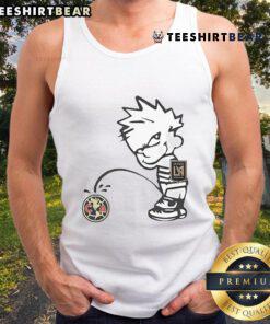 Top Los Angeles Football Club Pee Club America logo tank top design featuring vibrant graphics and team colors.
