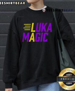 Top Luka Magic Lakers Number 77 2025 Sweatshirt featuring vibrant team colors and stylish design for fans.