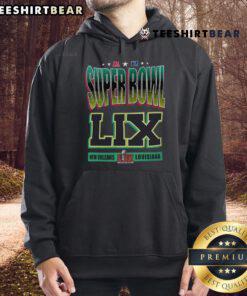 Cozy Top Starter Super Bowl LIX hoodie in vibrant team colors, perfect for game day celebrations and chilly nights.