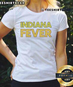 Stylish Indiana Fever ladies tee featuring team colors and logo, perfect for fans of the Pacers and women's basketball.