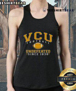 Top VCU Football Undefeated Since 1838 tank top featuring bold graphics and vibrant colors, perfect for fans.