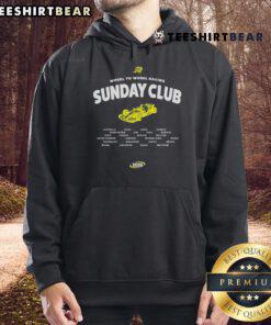Top Wheel to Wheel Racing Sunday Club Hoodie in vibrant colors, showcasing racing spirit and style for enthusiasts.