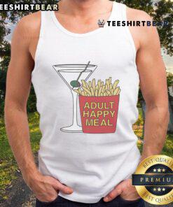 Awesome Adult Happy Meal Tank Top featuring vibrant colors and fun graphics, perfect for casual summer outings.