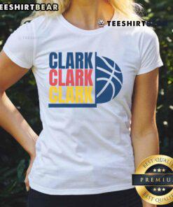 Alt Text: Awesome Caitlin Clark Indiana Fever inspired WNBA ladies tee featuring vibrant design and comfortable fit for fans.