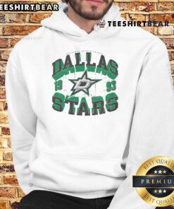 Awesome Dallas Stars Rink Arched Wordmark Hoodie in black, showcasing team pride and stylish design for fans.