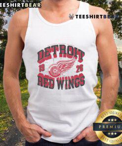 Awesome Detroit Red Wings rink tank top featuring an arched wordmark design, perfect for fans and casual wear.