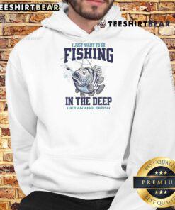 Awesome hoodie with anglerfish design, perfect for fishing enthusiasts who love deep-sea adventures.