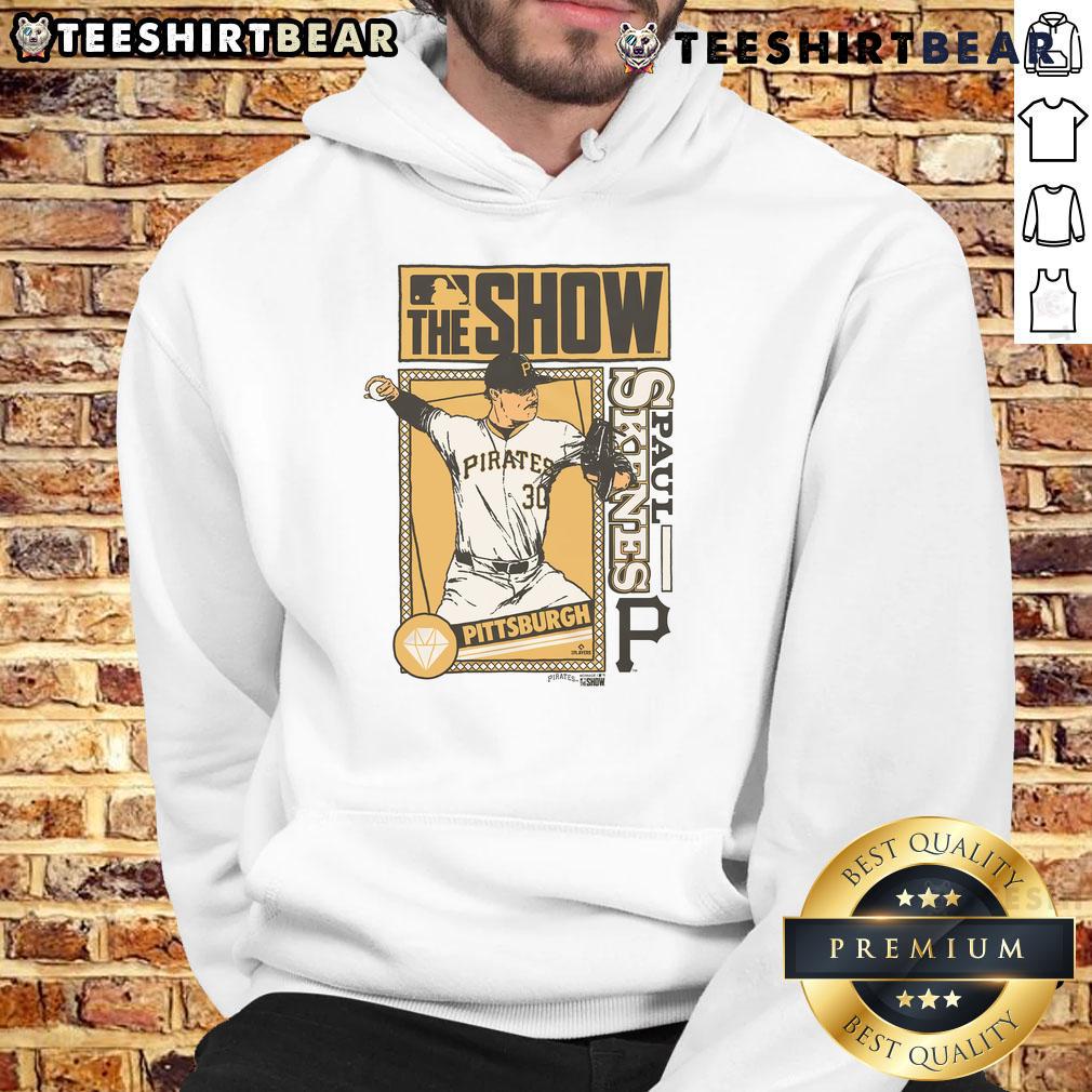 Alt Text: Awesome MLB The Show Pirates Paul Skenes Hoodie featuring vibrant team colors and stylish design for fans.