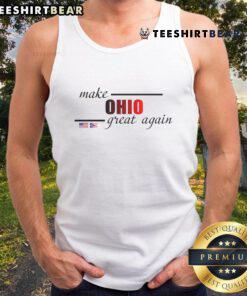 Ohio Flag tank top featuring 'Make Ohio Great Again' design, perfect for showcasing Ohio pride in style.